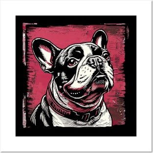 Retro Art French Bulldog Dog Lover Posters and Art